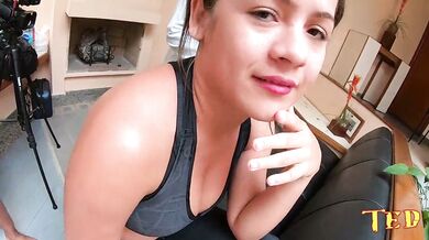 Ted taking the teen for her first adult film - Yasmin Fontes - Ed Junior