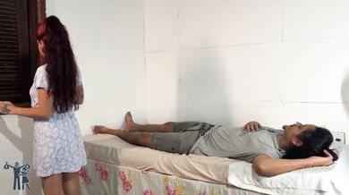 My neighbor wants to fuck, she tricked my wife and entered my house (Subtitled in English)