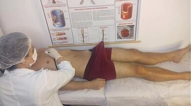 Patient has unexpected erection in front of nurse