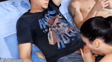 DOUBLE PENETRATION ON A BRAZILIAN MARRIED YOUNG WOMAN!