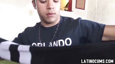Sexy latino delivery boy with big dick paid to customer to fuck him