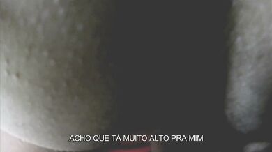 Wife pegging husband assfuck slut wife Karina and Lucas cuckold