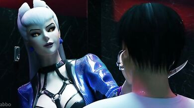 Hendai - pornô de mulheres sentando em 3D com musica de funk