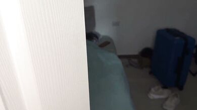 My friend comes to visit and I fuck at night