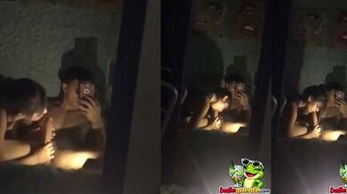 Namorada vazada lambendo pau de dotado sexo amador casal vazado...