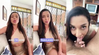 Big booty served WET & SLOPPY BLOWJOB – DEEPTHROAT – POV