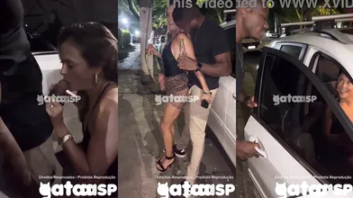 Married woman leaves the pagode and sucks black BBC in the middle of the street! COMPLETE ON RED