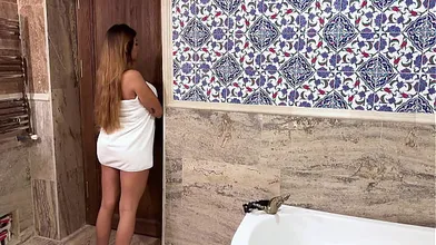 Stepmother mistakes stepson's cock for her husband's and they have sex during vacation