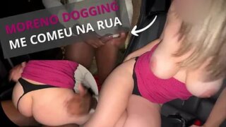 Dogging Night: NandaNua Used in the Street by a BBC Stranger While My Cuck Watched