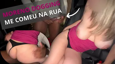 Dogging Night: NandaNua Used in the Street by a BBC Stranger While My Cuck Watched