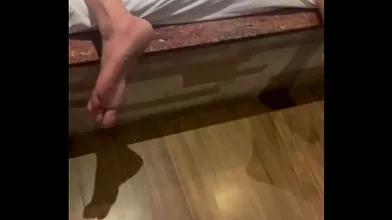 Skinny guy with big dick pounding his cuckold's wife hard