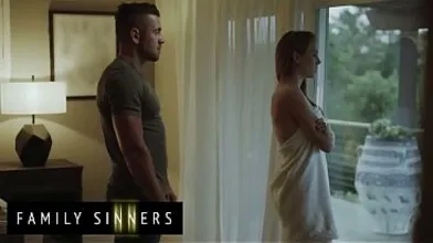 FAMILY SINNERS - Blonde Bombshell Teases Her Boyfriend’s Brother With Her Ass And Gets Him Hard