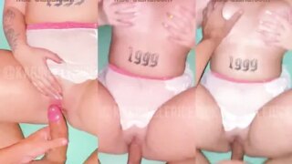 metendo o pau na buceta rosa da Karine Clerice